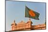 Flag of Bangladesh before Ahsan Manzil Palace in Dhaka, Bangladesh, Asia-Michael Runkel-Mounted Photographic Print