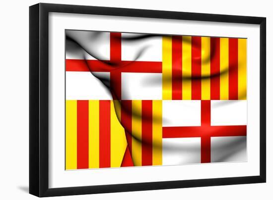 Flag of Barcelona-Trots1905-Framed Art Print