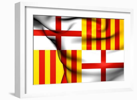 Flag of Barcelona-Trots1905-Framed Art Print