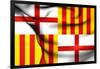 Flag of Barcelona-Trots1905-Framed Art Print