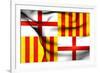 Flag of Barcelona-Trots1905-Framed Art Print