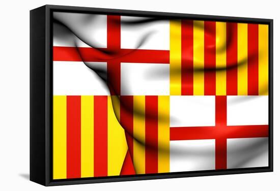 Flag of Barcelona-Trots1905-Framed Stretched Canvas