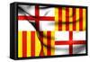 Flag of Barcelona-Trots1905-Framed Stretched Canvas