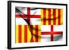 Flag of Barcelona-Trots1905-Framed Art Print