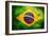 Flag Of Brasil-Cla78-Framed Art Print