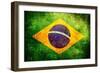 Flag Of Brasil-Cla78-Framed Premium Giclee Print