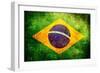 Flag Of Brasil-Cla78-Framed Premium Giclee Print