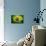 Flag Of Brasil-Cla78-Mounted Premium Giclee Print displayed on a wall