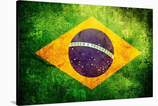 Flag Of Brasil-Cla78-Stretched Canvas