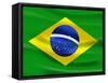 Flag Of Brazil-talitha-Framed Stretched Canvas