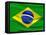 Flag Of Brazil-talitha-Framed Stretched Canvas