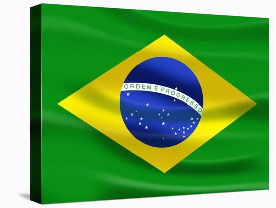 Flag Of Brazil-talitha-Stretched Canvas