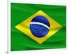 Flag Of Brazil-talitha-Framed Art Print