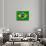 Flag Of Brazil-talitha-Mounted Art Print displayed on a wall