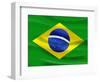 Flag Of Brazil-talitha-Framed Art Print