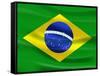 Flag Of Brazil-talitha-Framed Stretched Canvas