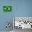 Flag Of Brazil-talitha-Mounted Art Print displayed on a wall