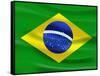 Flag Of Brazil-talitha-Framed Stretched Canvas