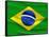 Flag Of Brazil-talitha-Framed Stretched Canvas