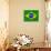 Flag Of Brazil-talitha-Art Print displayed on a wall