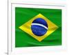Flag Of Brazil-talitha-Framed Art Print