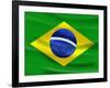 Flag Of Brazil-talitha-Framed Art Print