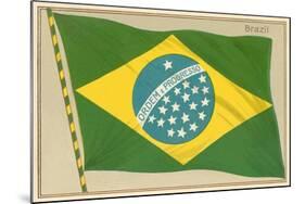 Flag of Brazil-null-Mounted Art Print