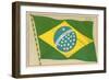 Flag of Brazil-null-Framed Art Print