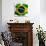 Flag Of Brazil-ilolab-Art Print displayed on a wall