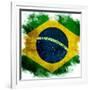 Flag Of Brazil-ilolab-Framed Art Print