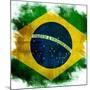 Flag Of Brazil-ilolab-Mounted Art Print