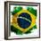 Flag Of Brazil-ilolab-Framed Art Print