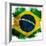 Flag Of Brazil-ilolab-Framed Art Print