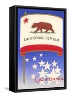 Flag of California-null-Framed Stretched Canvas