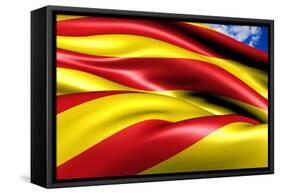 Flag of Catalonia-Yuinai-Framed Stretched Canvas