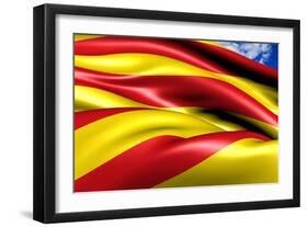 Flag of Catalonia-Yuinai-Framed Art Print