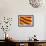 Flag of Catalonia-Cla78-Framed Art Print displayed on a wall