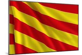 Flag of Catalonia-Cla78-Mounted Art Print