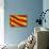 Flag of Catalonia-Cla78-Art Print displayed on a wall