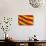 Flag of Catalonia-Cla78-Art Print displayed on a wall