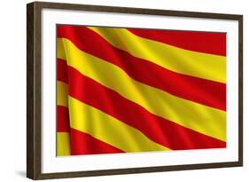 Flag of Catalonia-Cla78-Framed Art Print