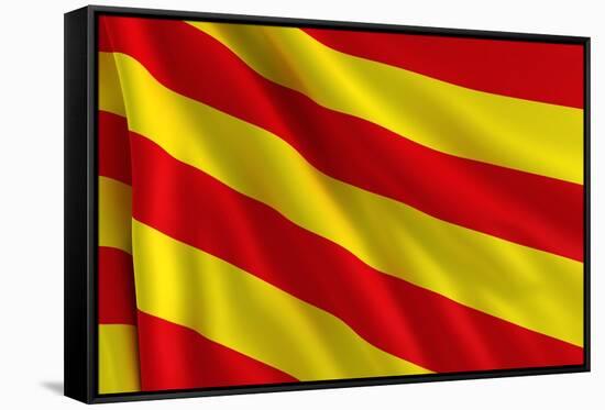 Flag of Catalonia-Cla78-Framed Stretched Canvas
