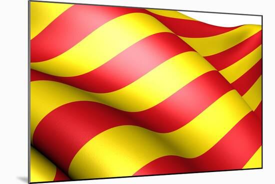 Flag of Catalonia-Yuinai-Mounted Art Print