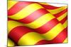 Flag of Catalonia-Yuinai-Mounted Art Print