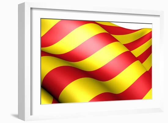 Flag of Catalonia-Yuinai-Framed Premium Giclee Print