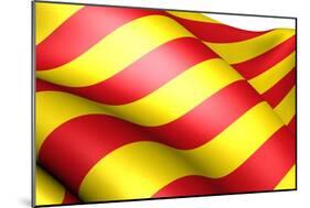 Flag of Catalonia-Yuinai-Mounted Art Print