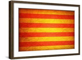 Flag Of Catalonia-michal812-Framed Art Print