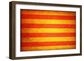 Flag Of Catalonia-michal812-Framed Art Print