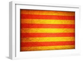 Flag Of Catalonia-michal812-Framed Art Print