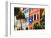 Flag Of Charleston With Palmetto And Crescent Moon-George Oze-Framed Premium Photographic Print